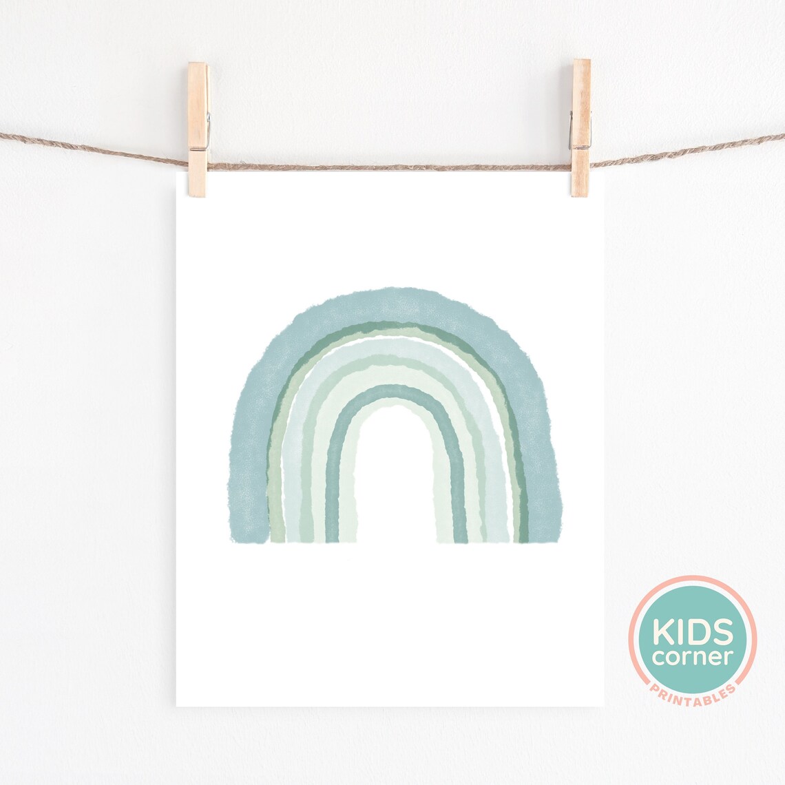 Rainbow Nursery Decor, Kids Room Wall Art Print - Image 2