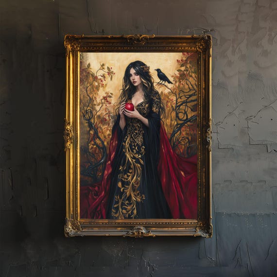 Persephone Greek Mythology Dark Academia Art Print