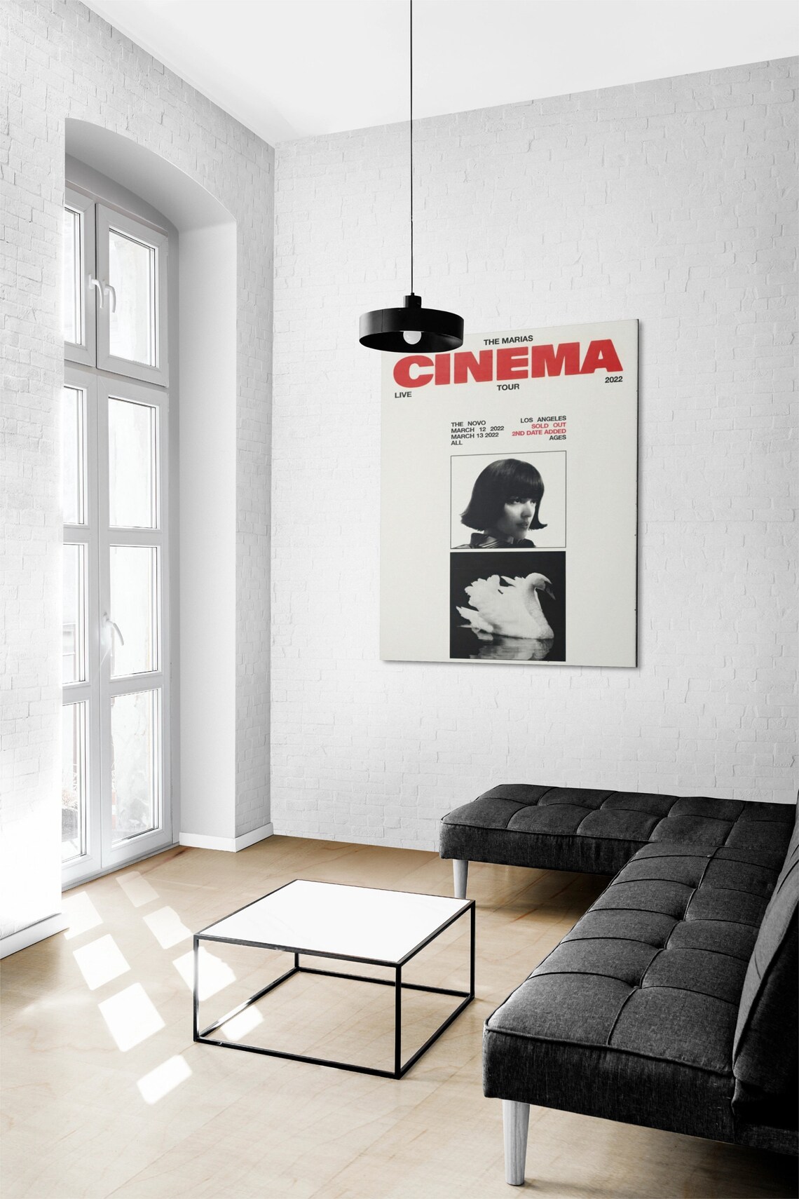 The Marias Cinema Live Tour 2022 Los Angeles Band Concert Poster - Image 3