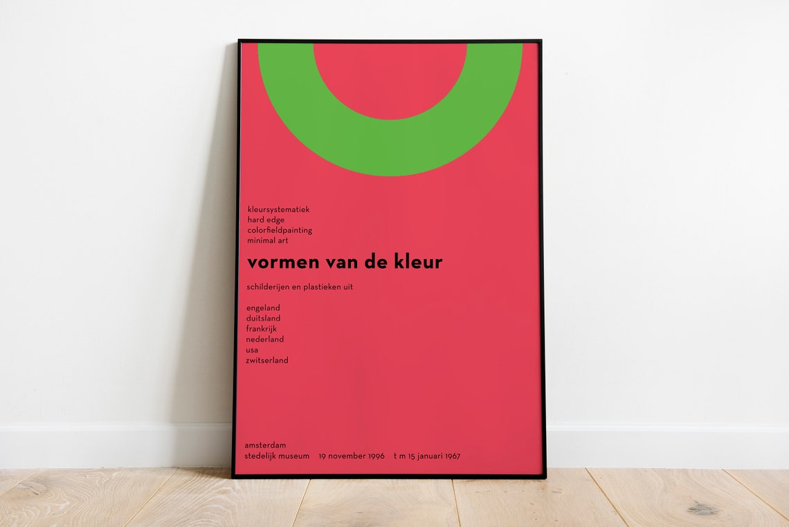 Vormen Van De Kleur Wim Crouwel 1966 Exhibition Graphic Art Poster - Image 3