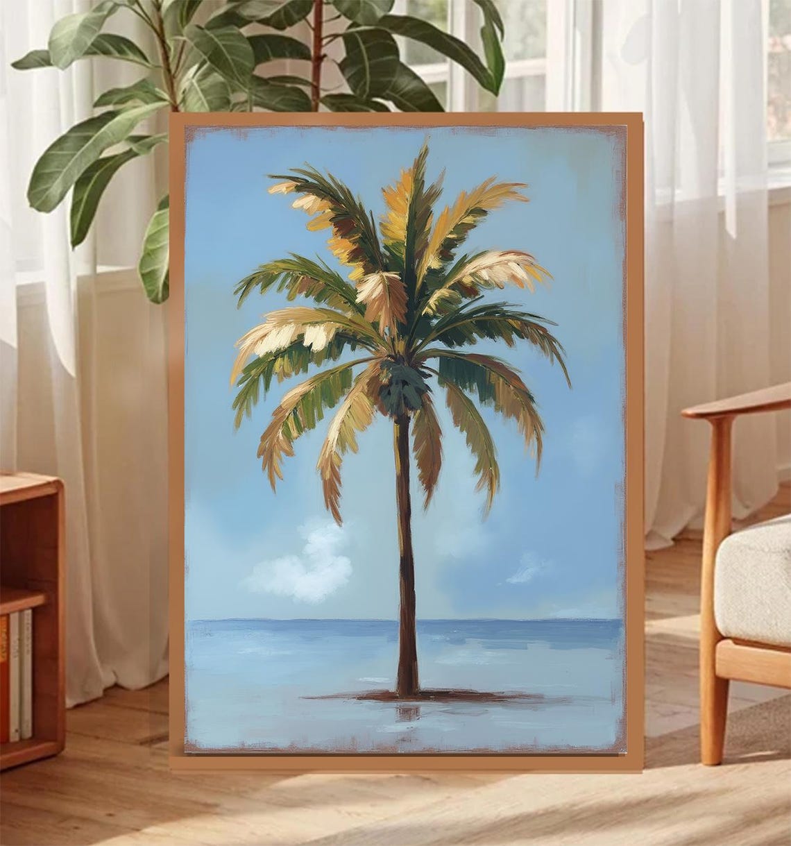 Palm Tree Boho Beach Tropical Nature Art Print - Image 2