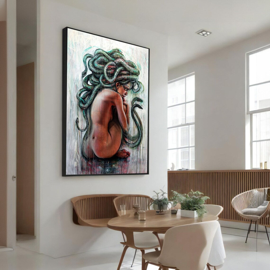 Medusa Nude Sensual Mythology Art, Intimate Gift