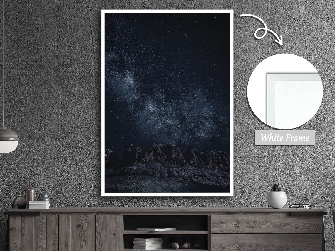 Magic Of The Night, Celestial Landscape Painting - Image 3