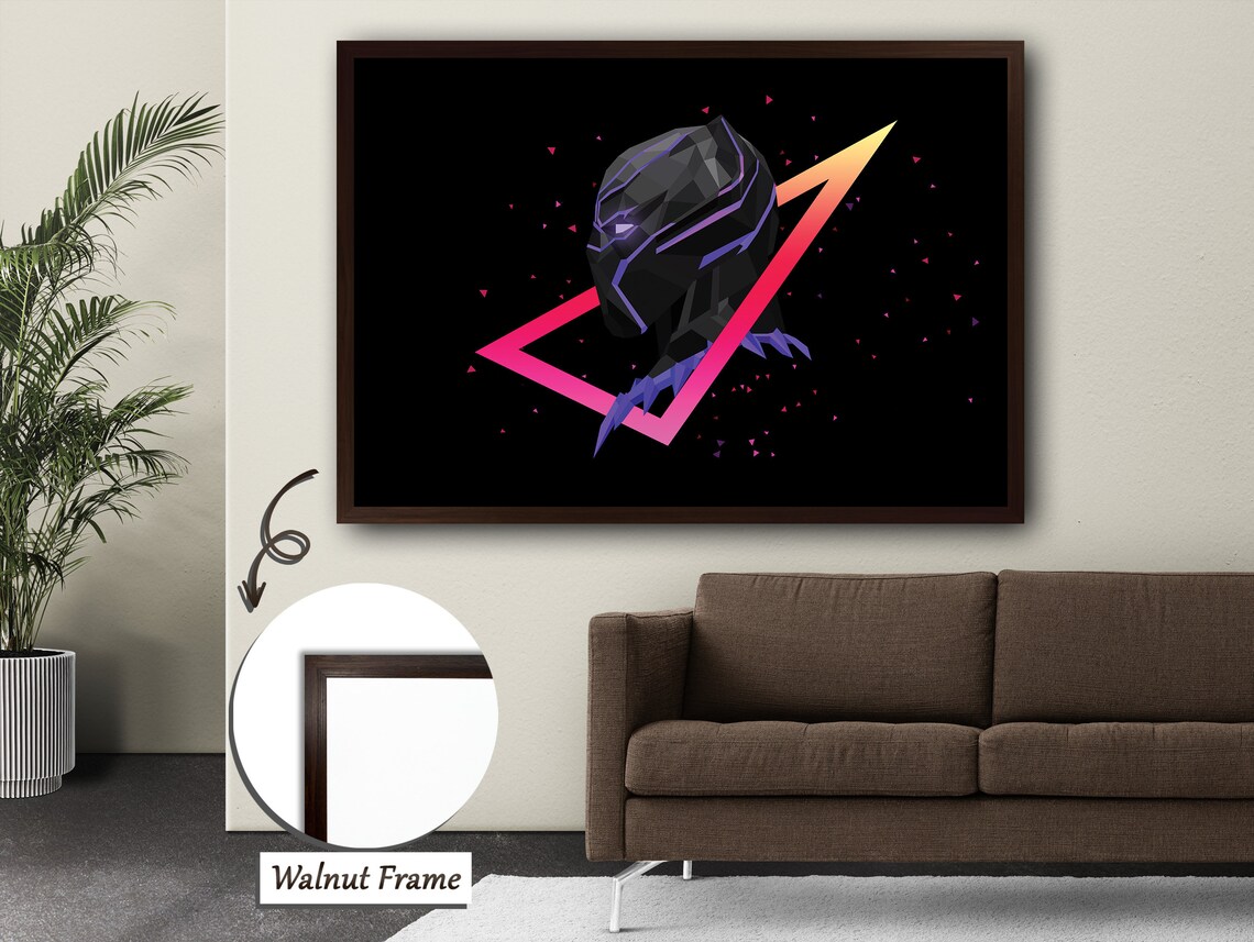 Galactic Panther, Futuristic Modern Graphic Art - Image 3