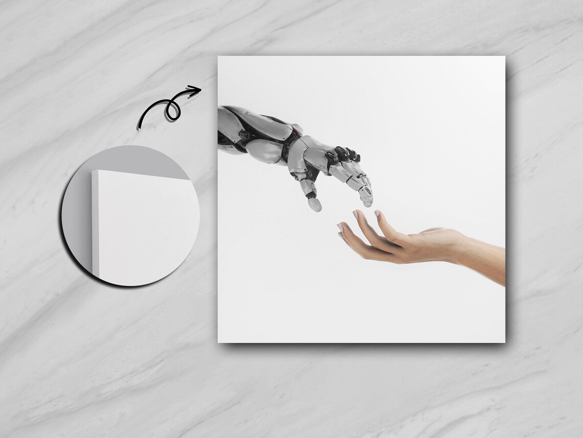 The Union Of People And Machine, Collaboration Art Print - Image 5