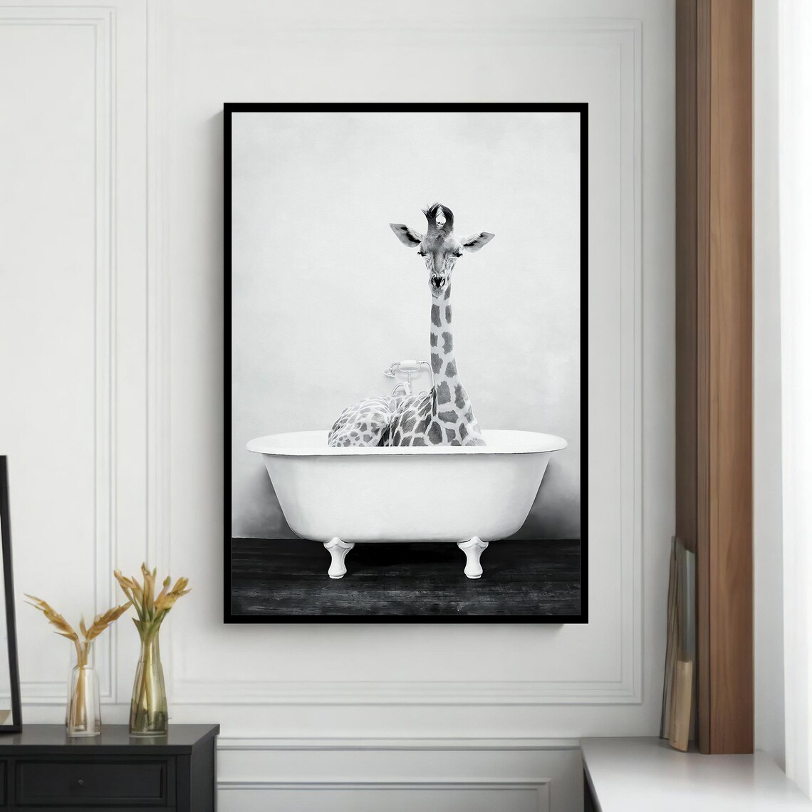 Whimsical Giraffe - Traditional Travel Poster - Image 4