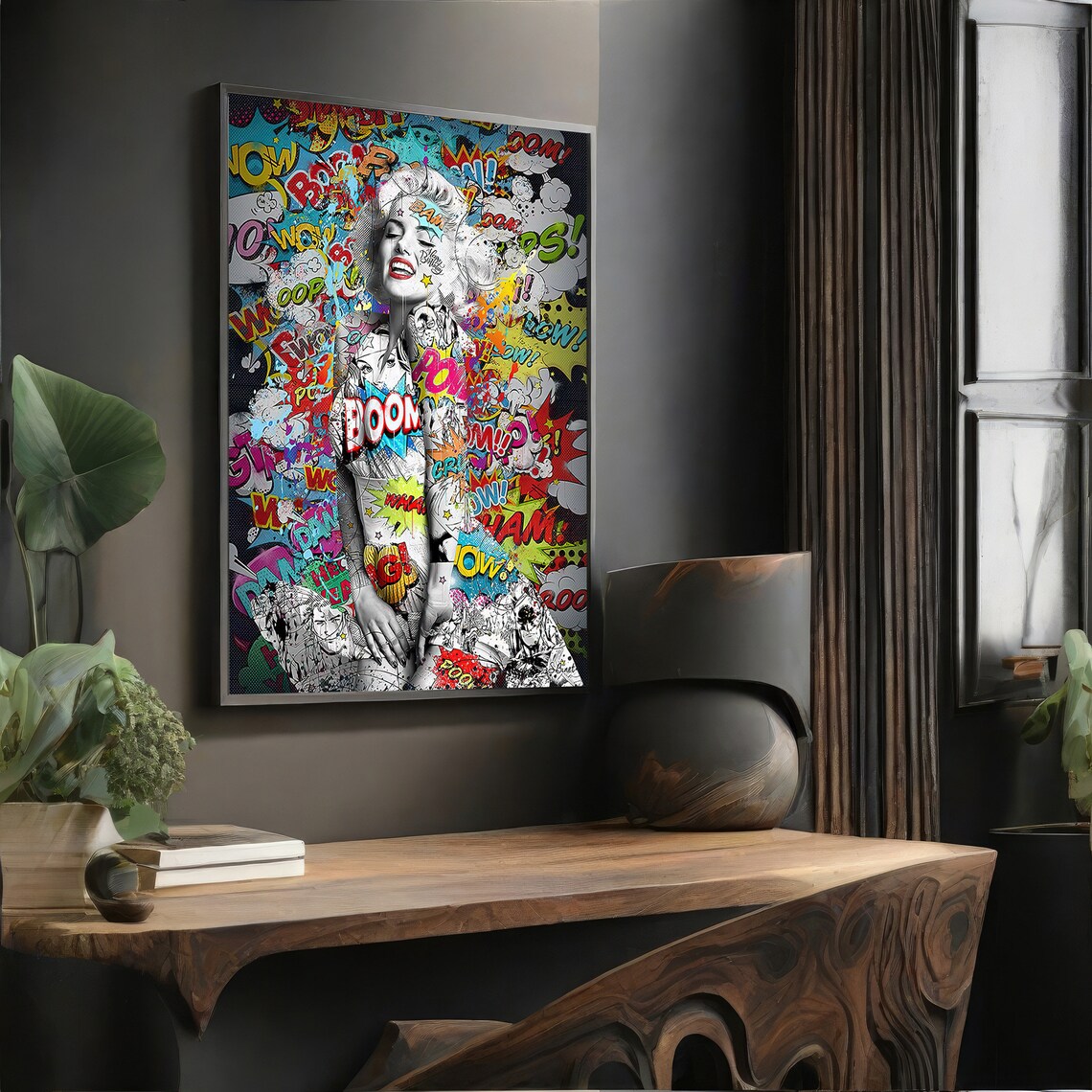 Graffiti Art Pop Art Collage, Urban Decor Gift