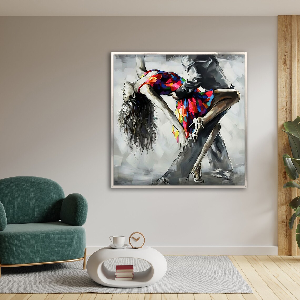 Passionate Tango Dance, Modern Home Decor Art Print - Image 3