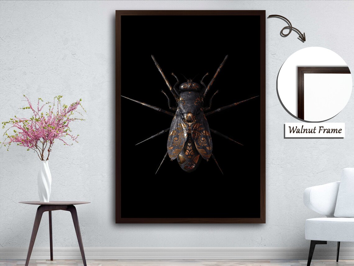 Fly Figurative Art Painting, Nature Illustration - Image 3