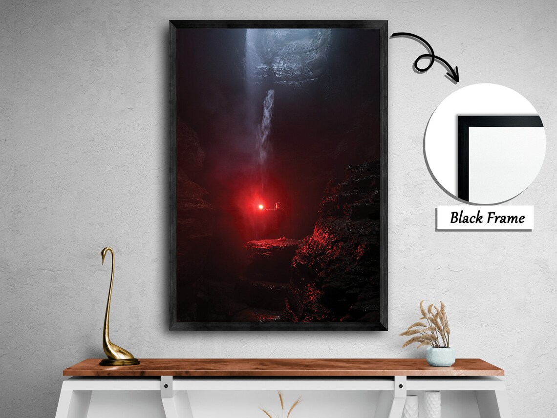 Light Of Mystery, Mysterious Box Cave Art Print