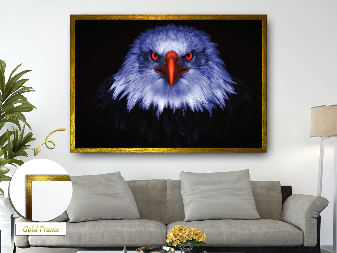 Majestic Midnight Eagle, Regal Wildlife Art Print - Image 4