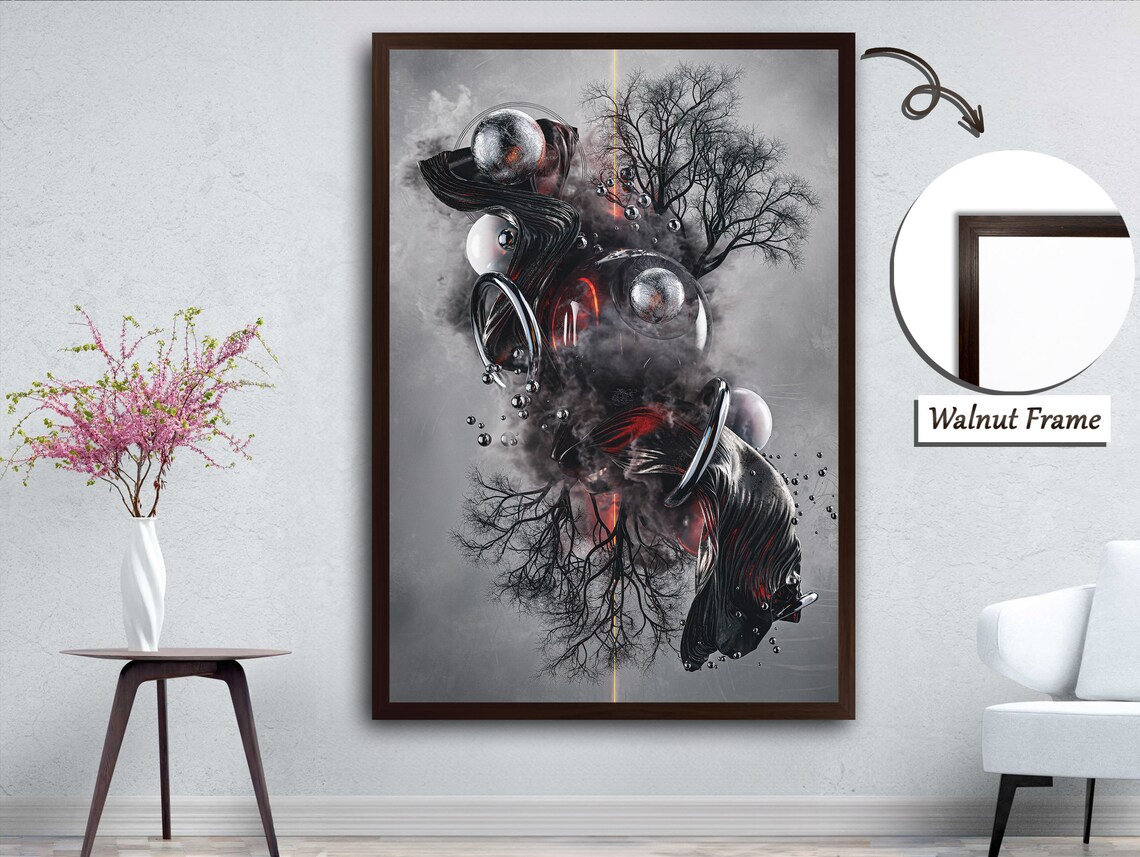 Mists And Trees, Atmospheric Landscape Art Print - Image 5
