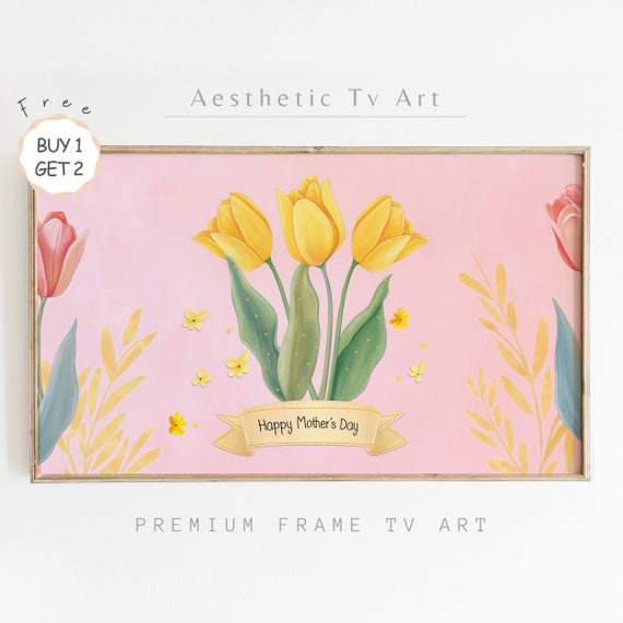 Mothers Day Frame Tv Art Floral Mothers Day Tv Art Happy Mothers Day Tv Screensaver For Frame