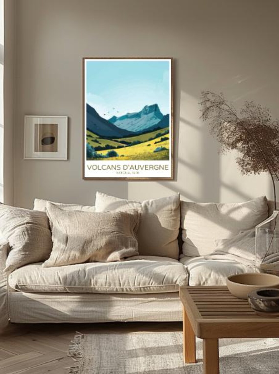 Volcans D'Auvergne National Park France Poster Volcano Meadow View - Image 2