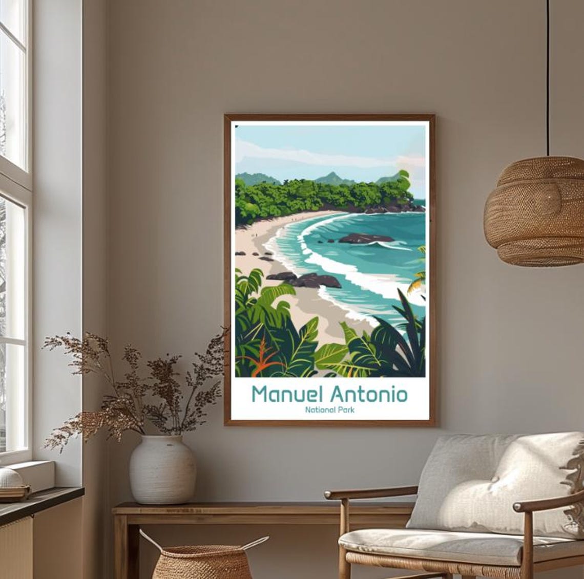 Manuel Antonio National Park Costa Rica Beach and Jungle Poster - Image 4