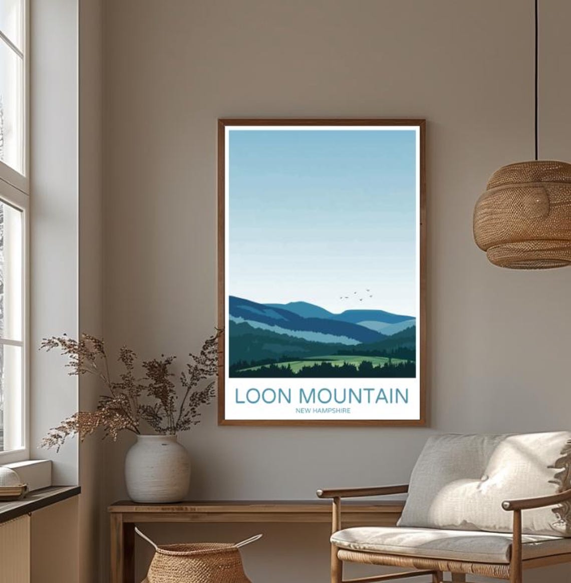Loon Mountain New Hampshire Blue Ridge Peaks Forest View Poster - Image 4