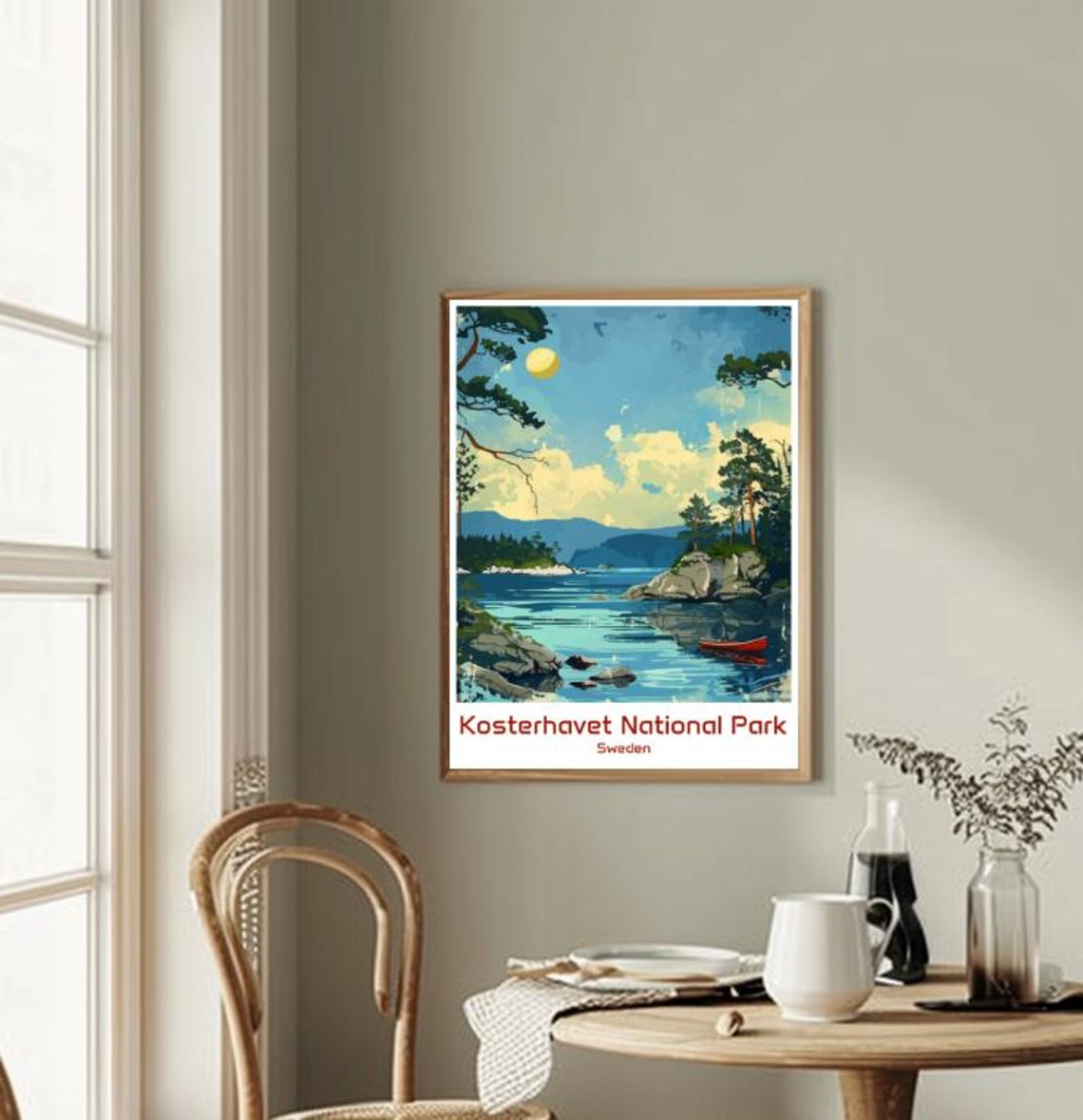 Kosterhavet National Park Travel Poster Sweden Coastal Wall Art Nordic Seascape Print Scandinavian Nature Decor Europe Travel Gift - Image 2