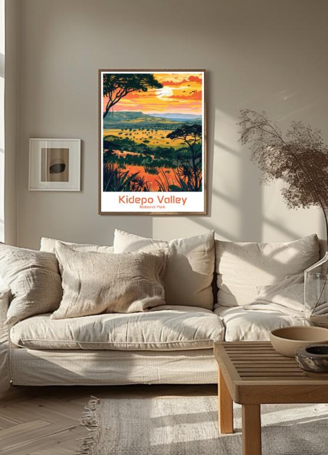Kidepo Valley National Park Golden Sunset Savanna Safari Poster - Image 3