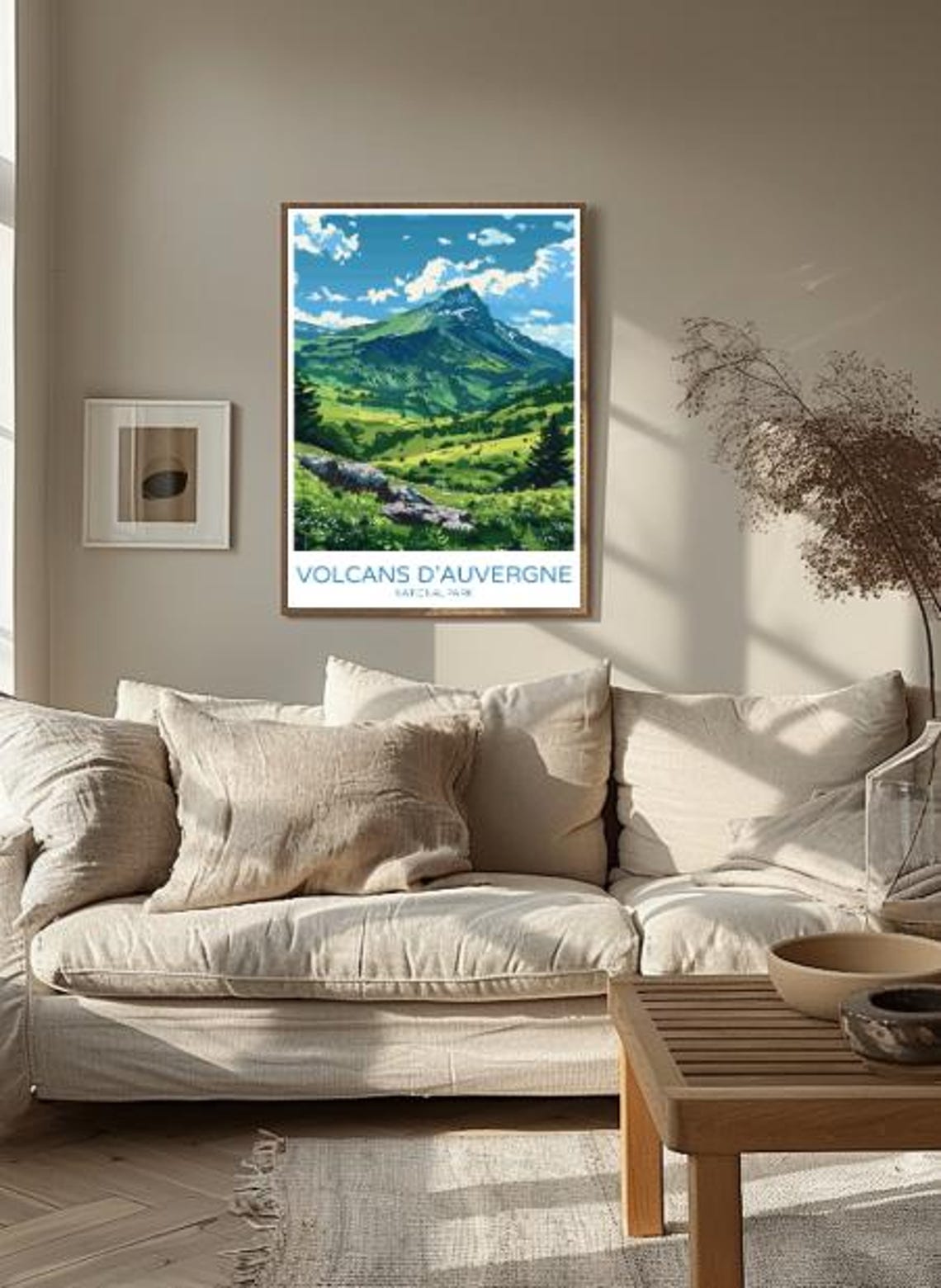Parc Naturel Rgional Des Volcans Dauvergne Travel Posterstunning Wall Art Of French Volcanoes Scenic Landscapesnature Print Wall Decor - Image 2