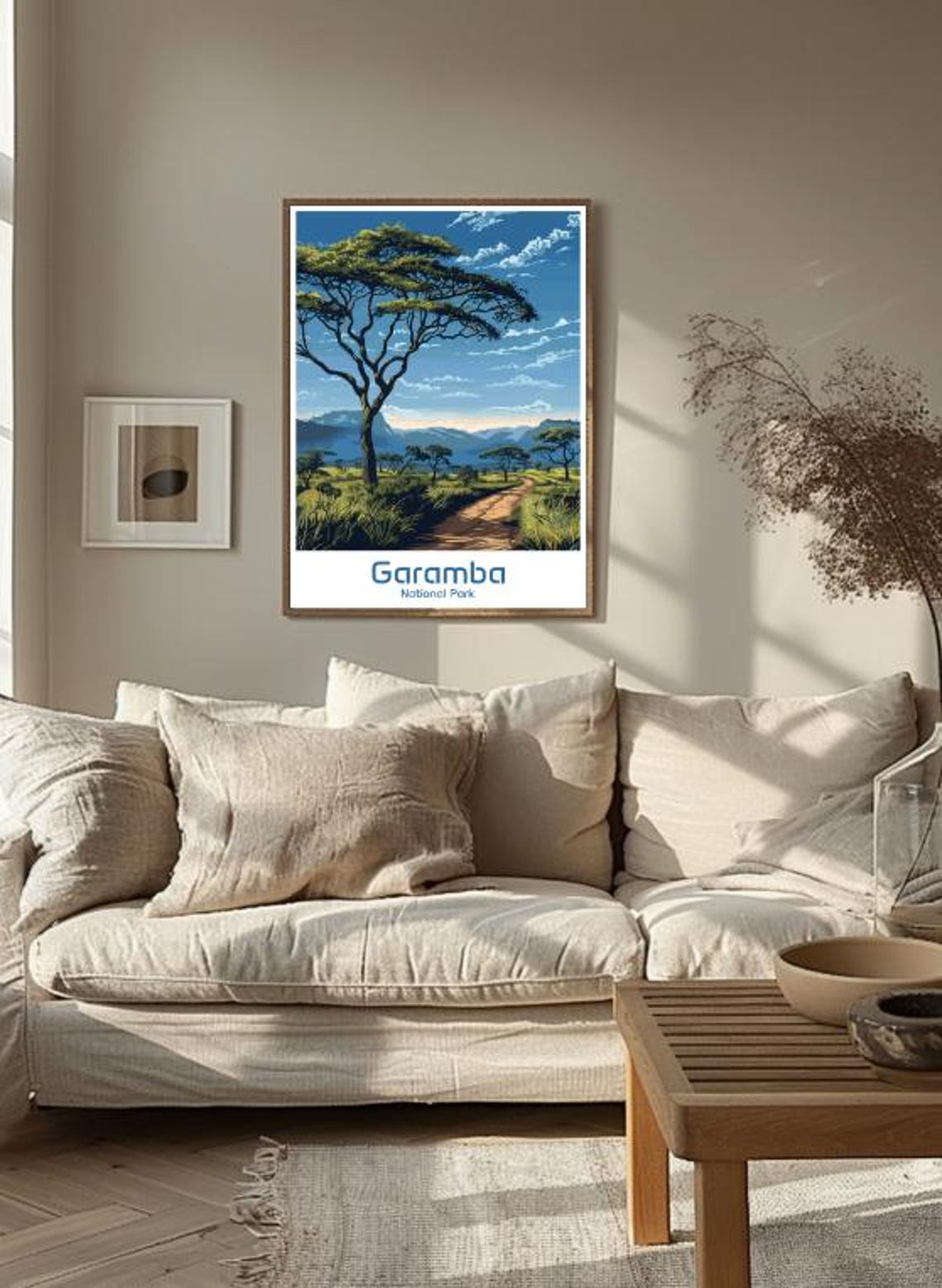 Garamba National Park Savanna Road Acacia Tree Congo Art Poster - Image 3