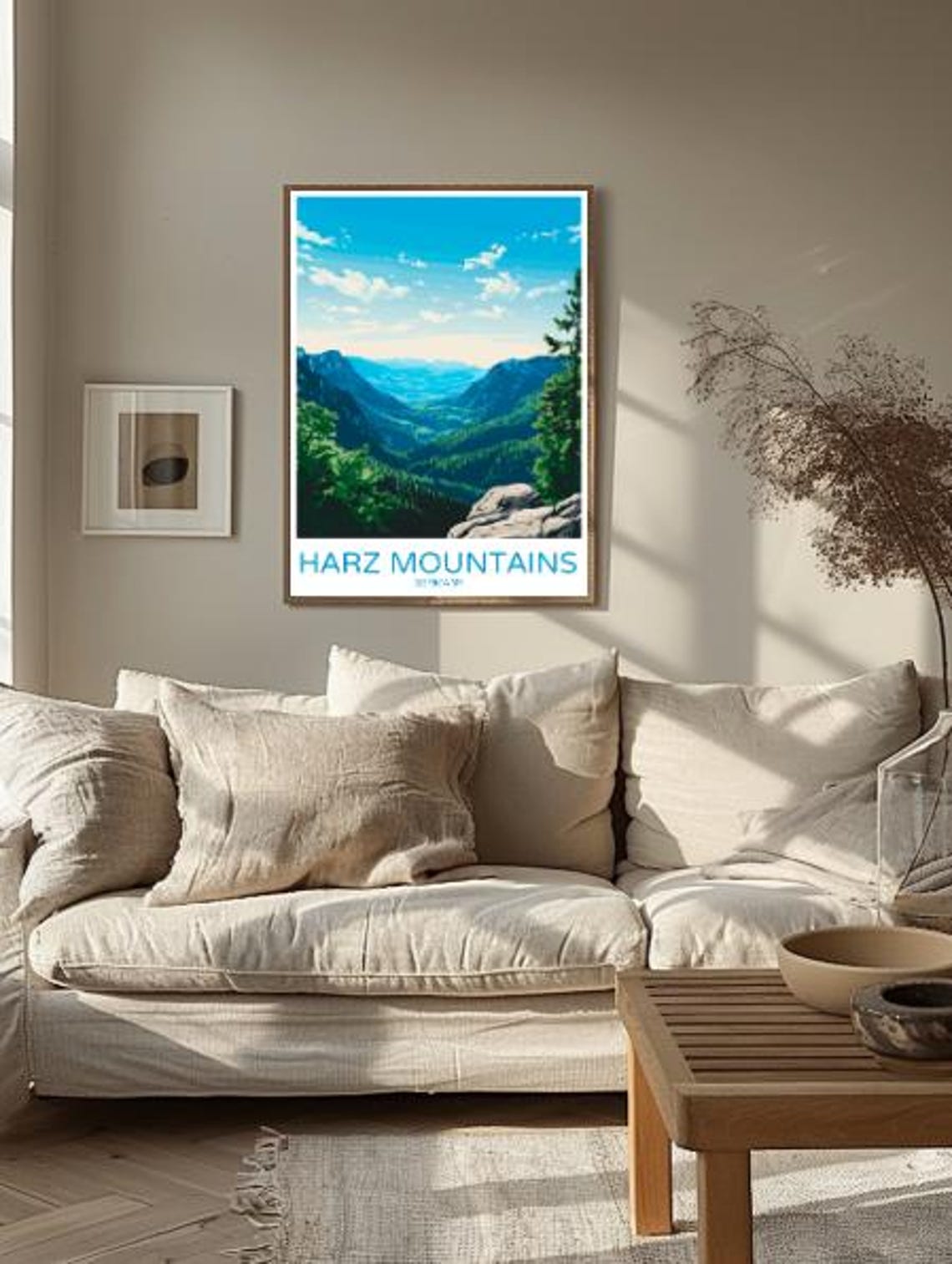 Harz Mountains Germany Forest Valley Viewpoint Panoramic Travel Poster - Image 2