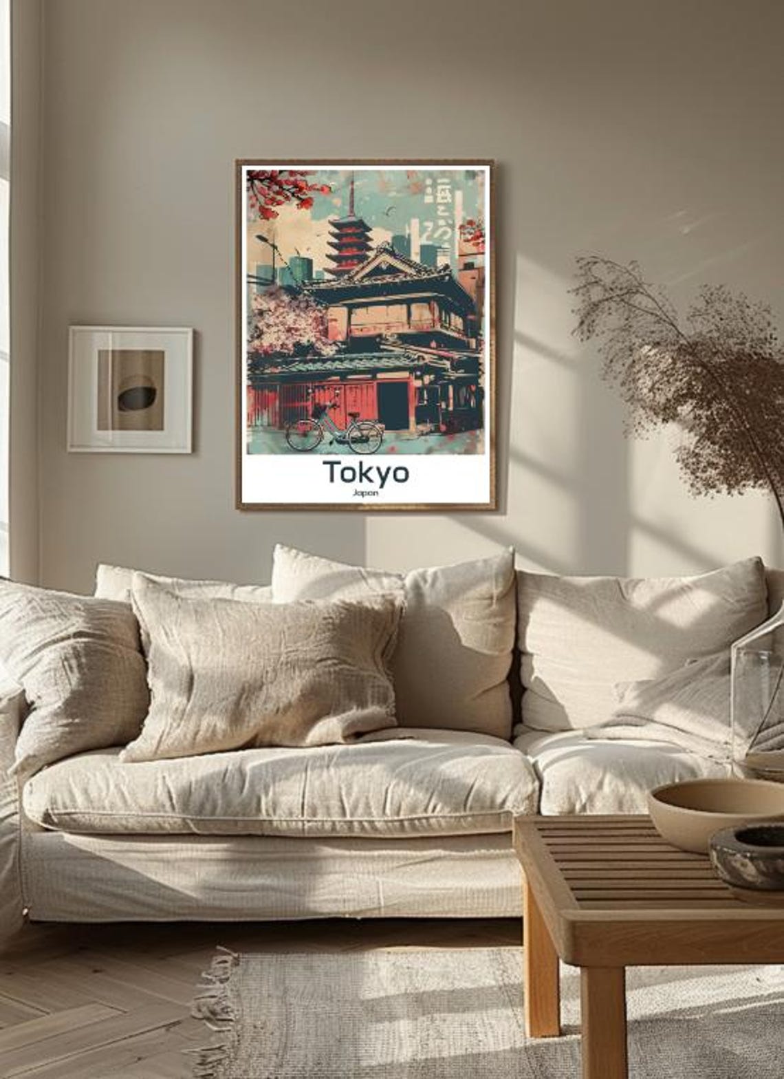 Tokyo Japan Travel Poster Vibrant Wall Art Of Shibuya Crossing Tokyo Tower Japanese Cityscape Print - Image 3