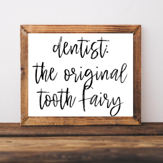 Dentist Office Signs, Funny Dental Wall Art Print