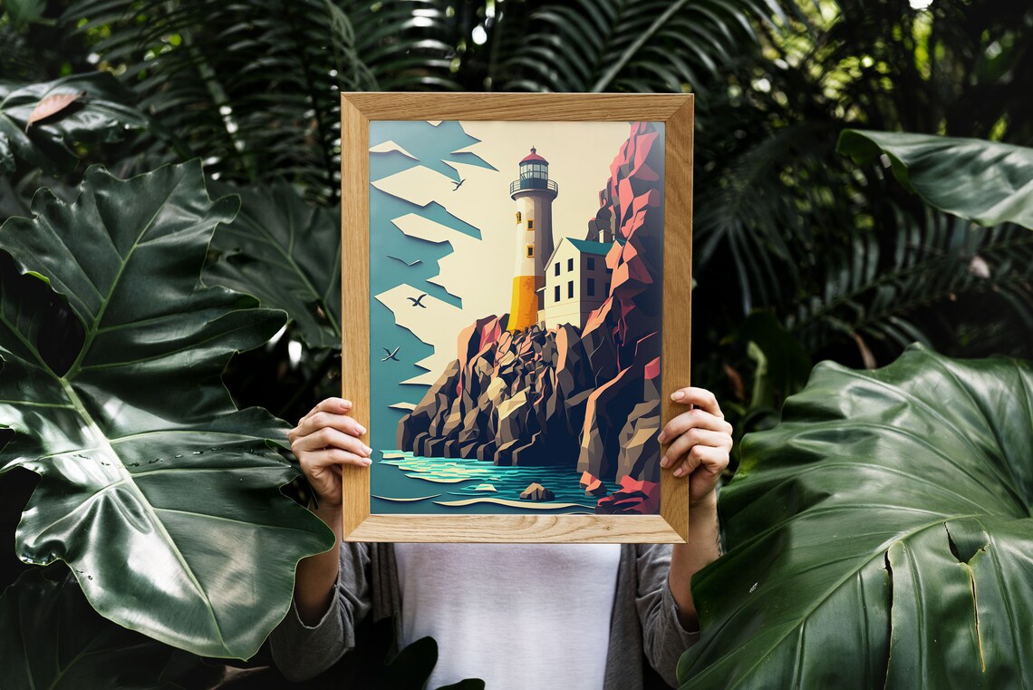 Split Rock Lighthouse Print, Minnesota Travel Poster - Image 4