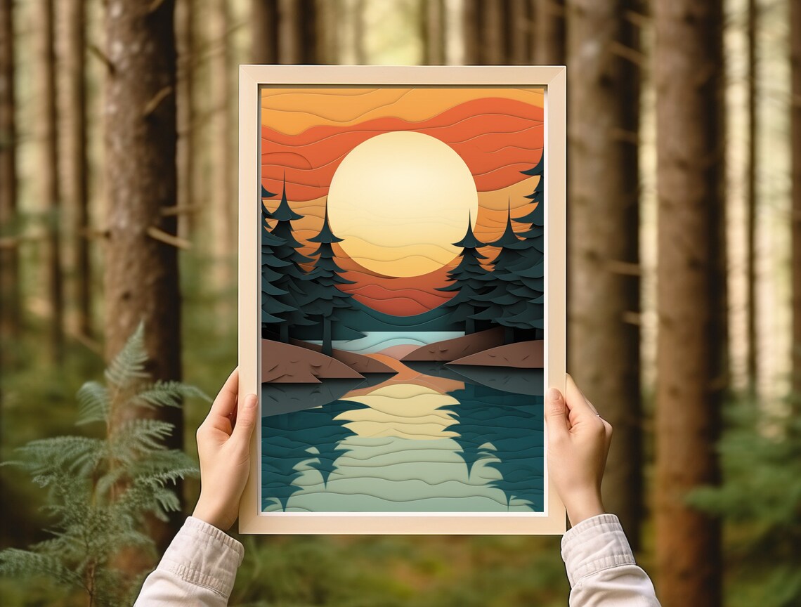 Lake Superior Vintage Minnesota Travel Poster