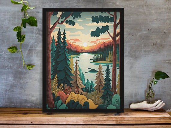 Duluth Minnesota Travel Poster, Explore Outdoors