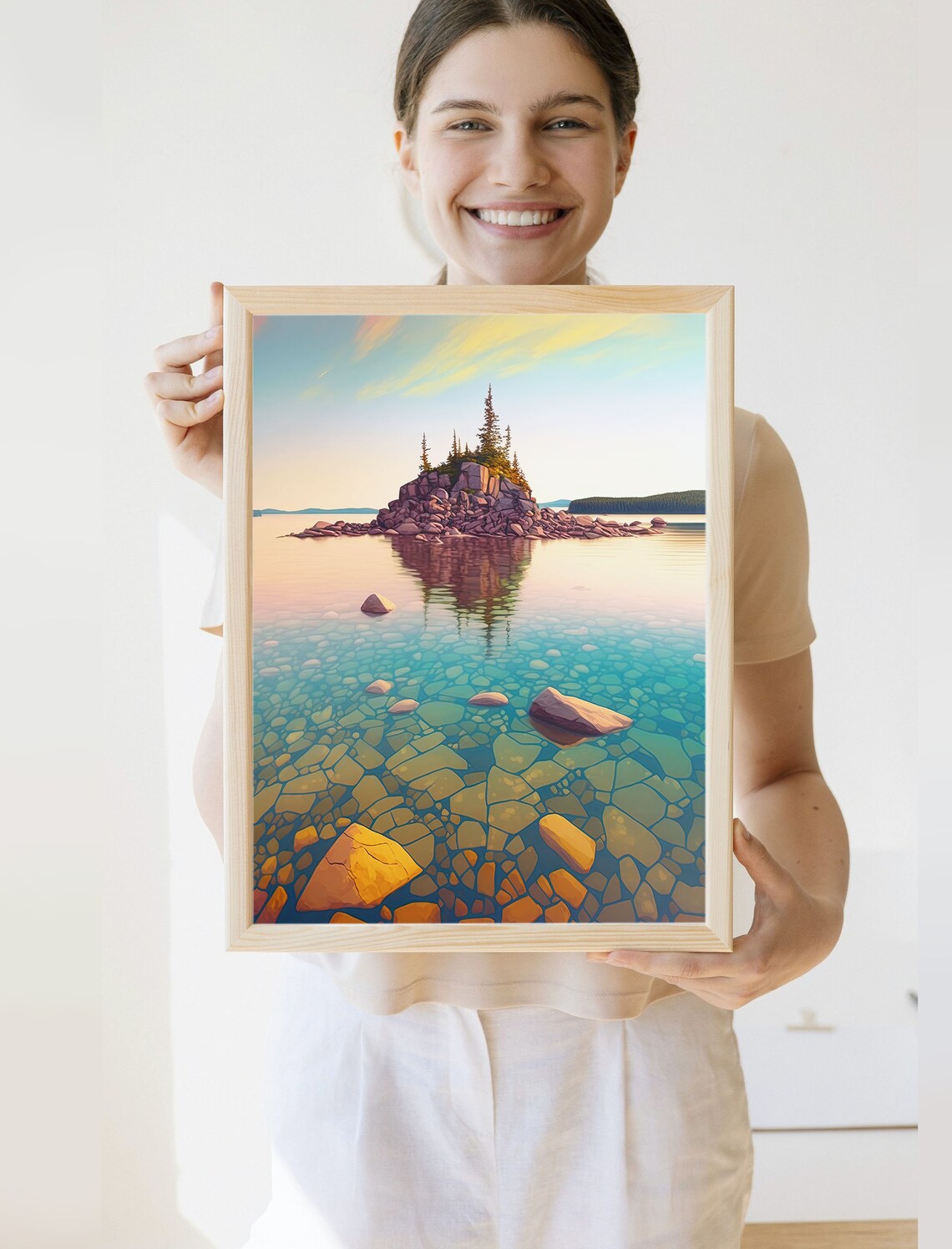 Lake Superior Shore Duluth Minnesota Art Print