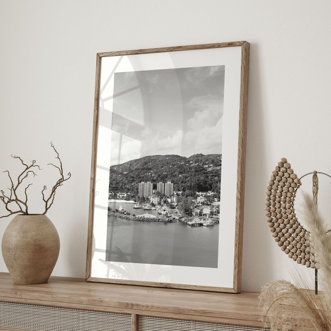 Jamaica Wall Art Black And White City Print Kingston Poster Jamaica Photo Caribbean Wall Decor Jamaica City Art Print C19 501 - Image 2