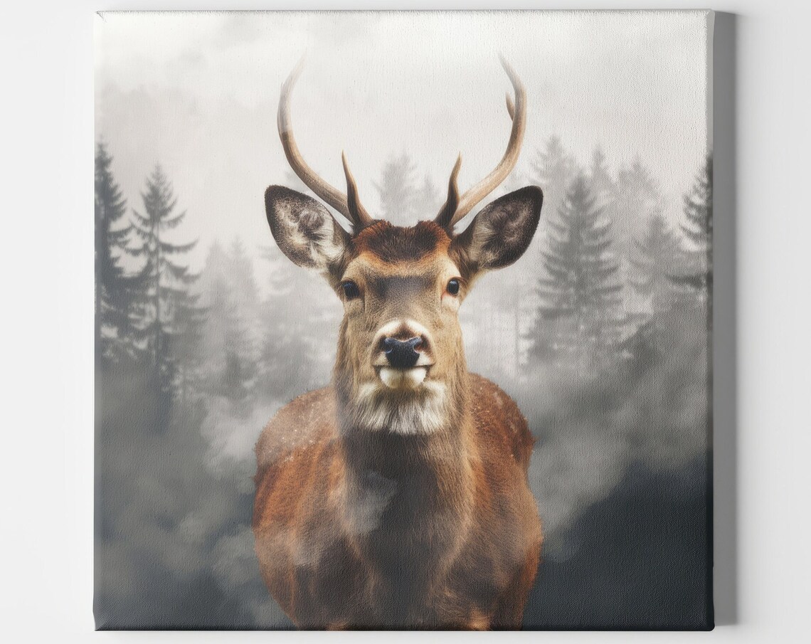 Deer, Forest Elk Antlers Animal Decor