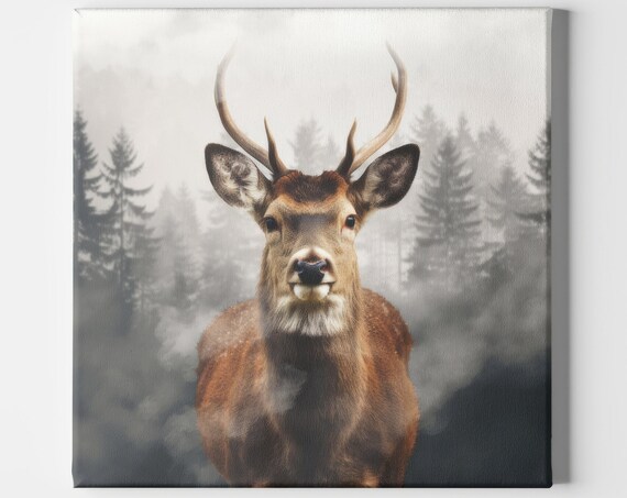 Deer, Forest Elk Antlers Animal Decor