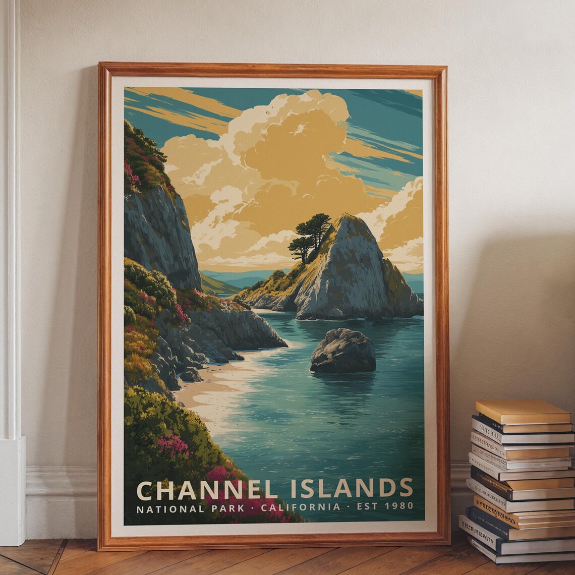 Channel Islands National Park Retro Travel Poster