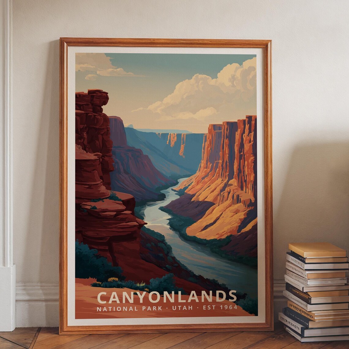 Canyonlands National Park Retro Travel Poster