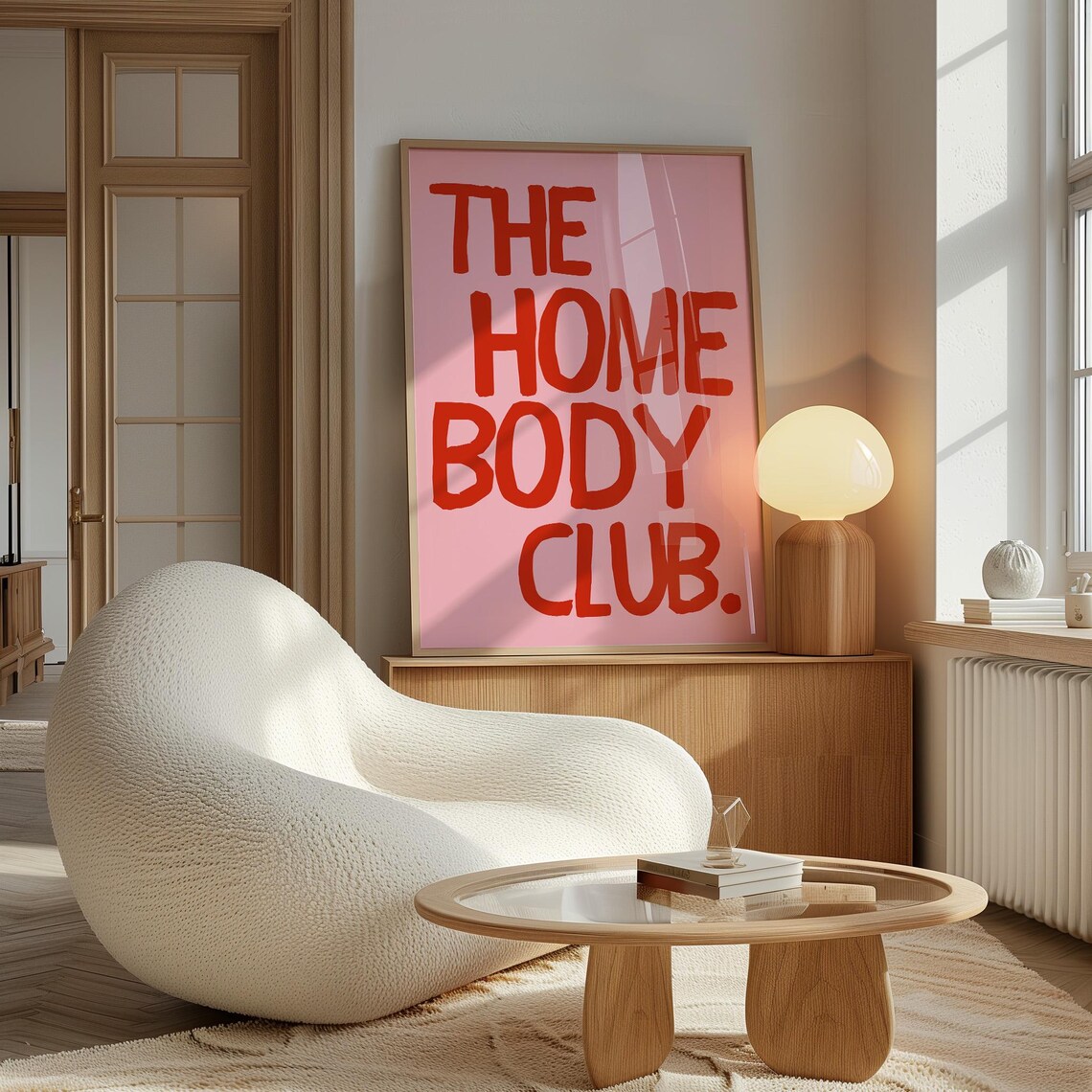 The Homebody Club Retro Quote Poster Print - Image 2