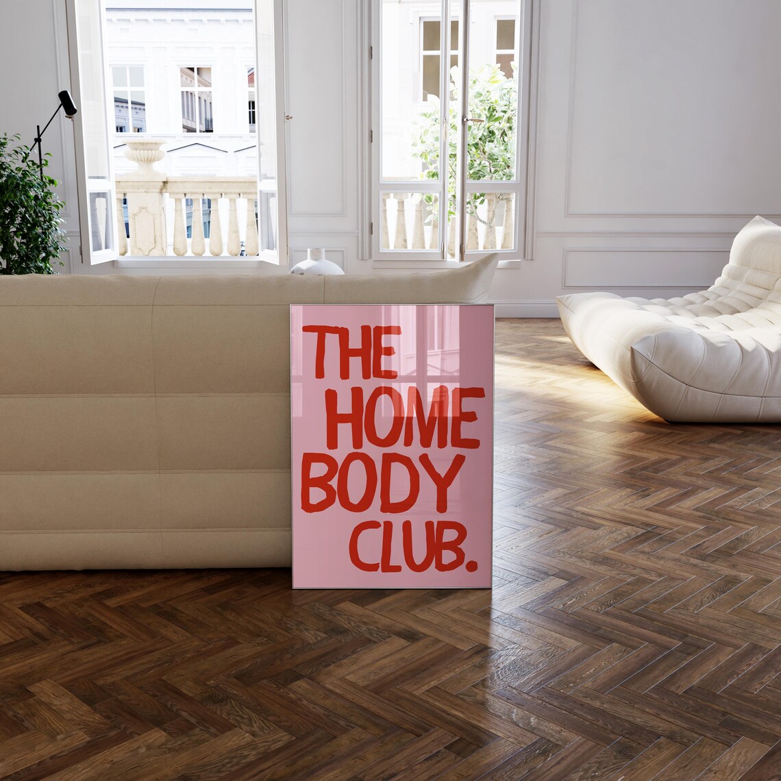The Homebody Club Retro Quote Poster Print - Image 3