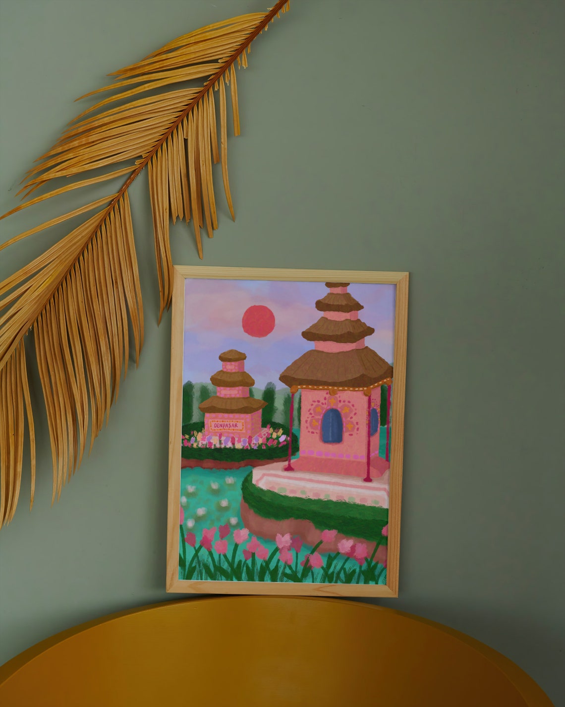 Bali Travel Poster, Denpasar Indonesia Art Print - Image 6