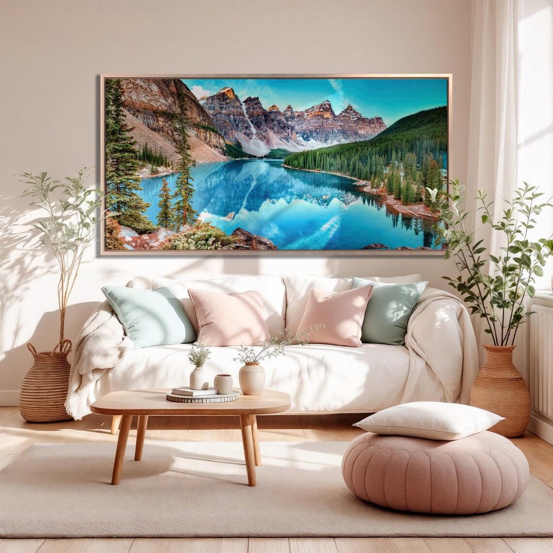 Banff National Park, Canadian Mountain Lake Art Print - Image 2