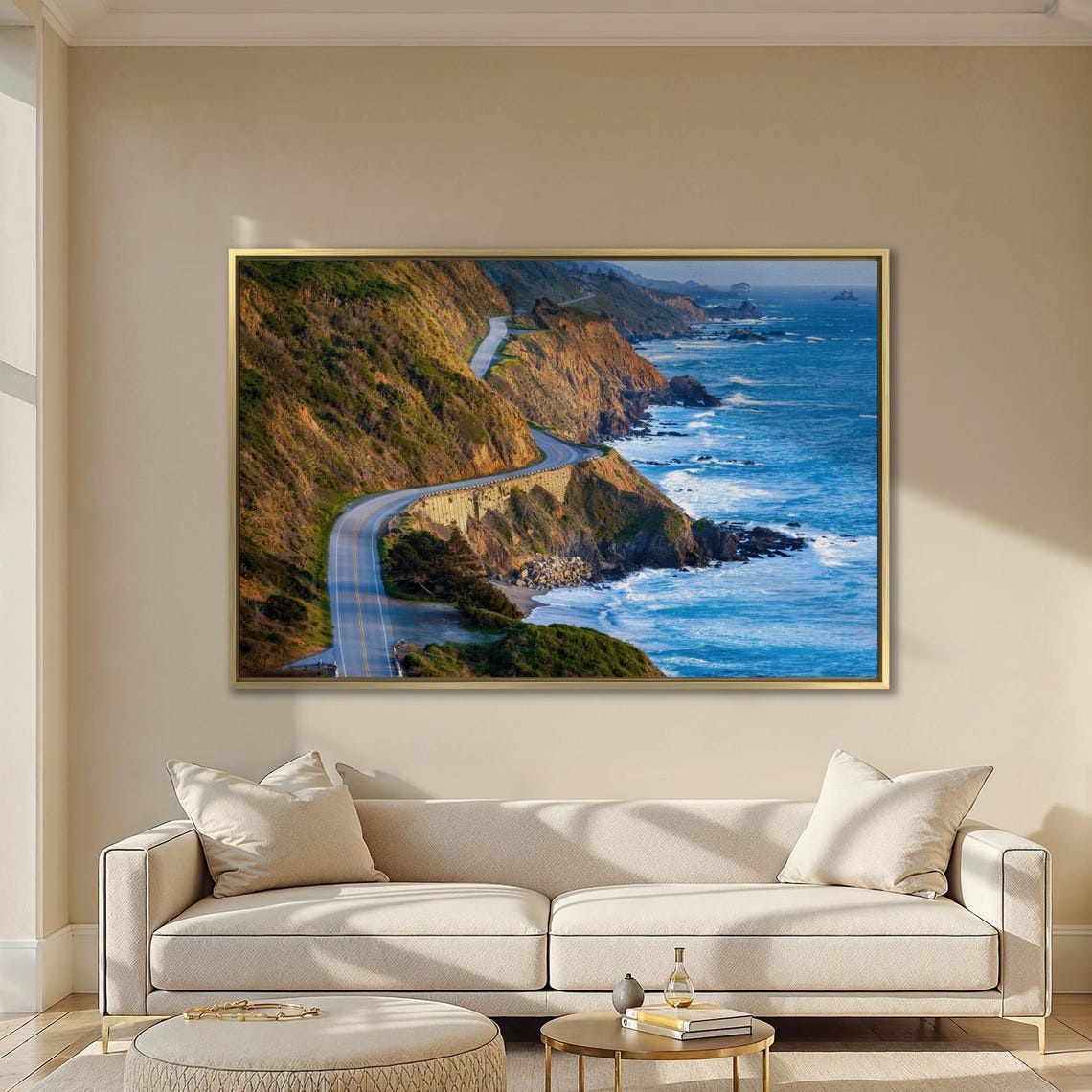 Pacific Coast Highway Big Sur Cliffs Ocean Drive Scenic Wall Art - Image 4