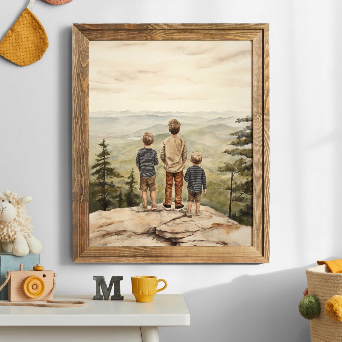 Brother Room Decor, Three Brothers Art Print - Image 3