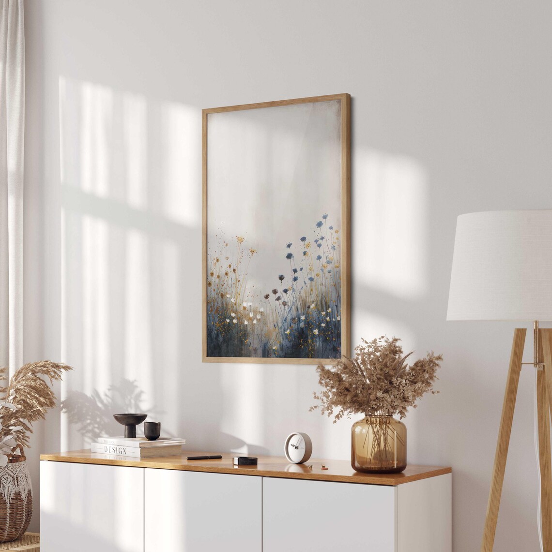 Wildflower Vintage Floral Art Print, Rustic Botanical Decor - Image 4