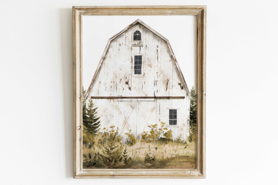 Barn Print Rustic Farmhouse Art Print
