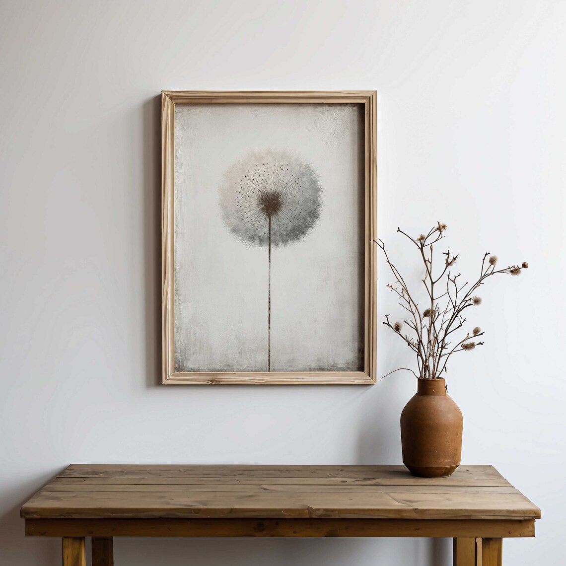 Minimalist Dandelion Print, Vintage Botanical Art - Image 3