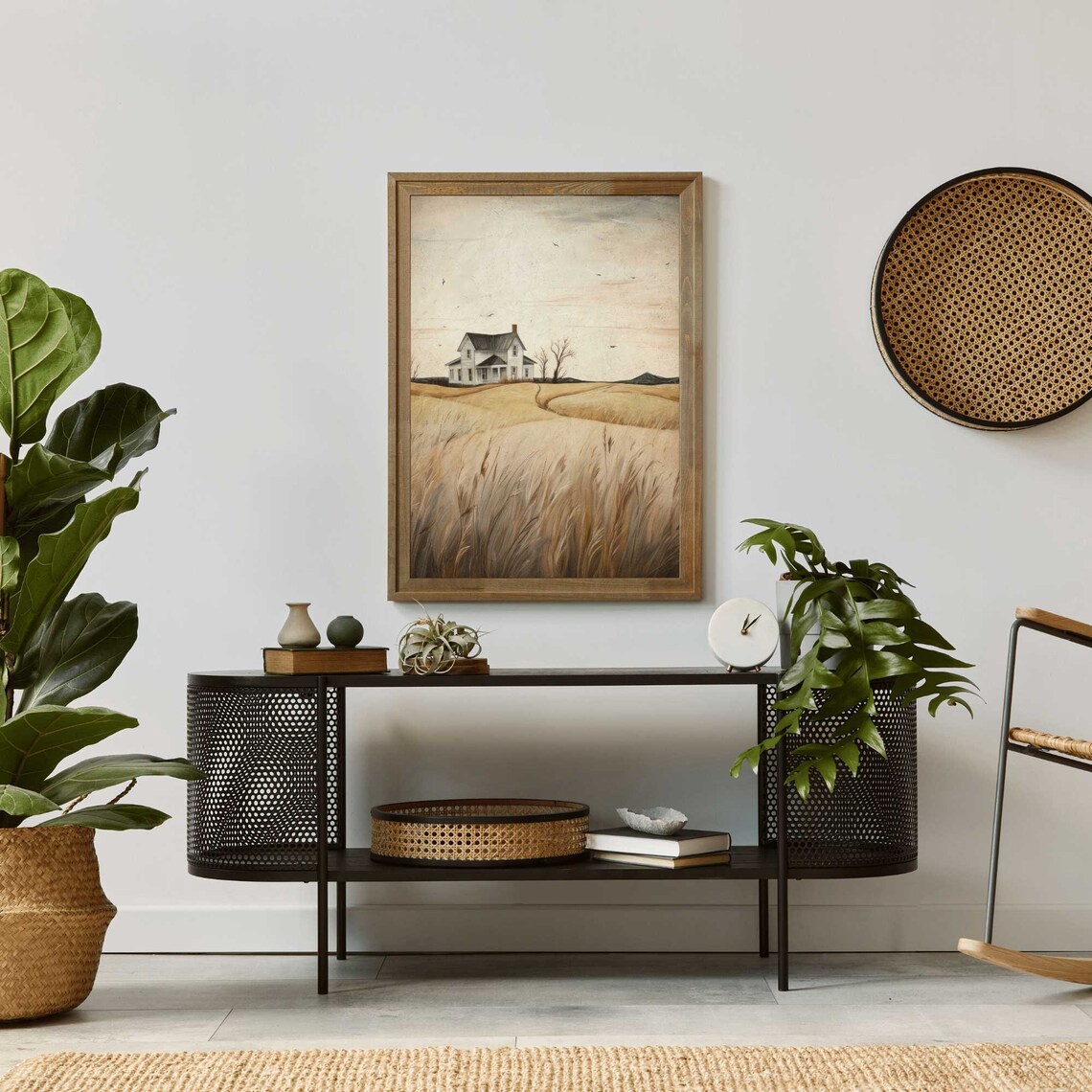 Vintage Country Cottage Wall Art, Rustic Fall Decor - Image 2