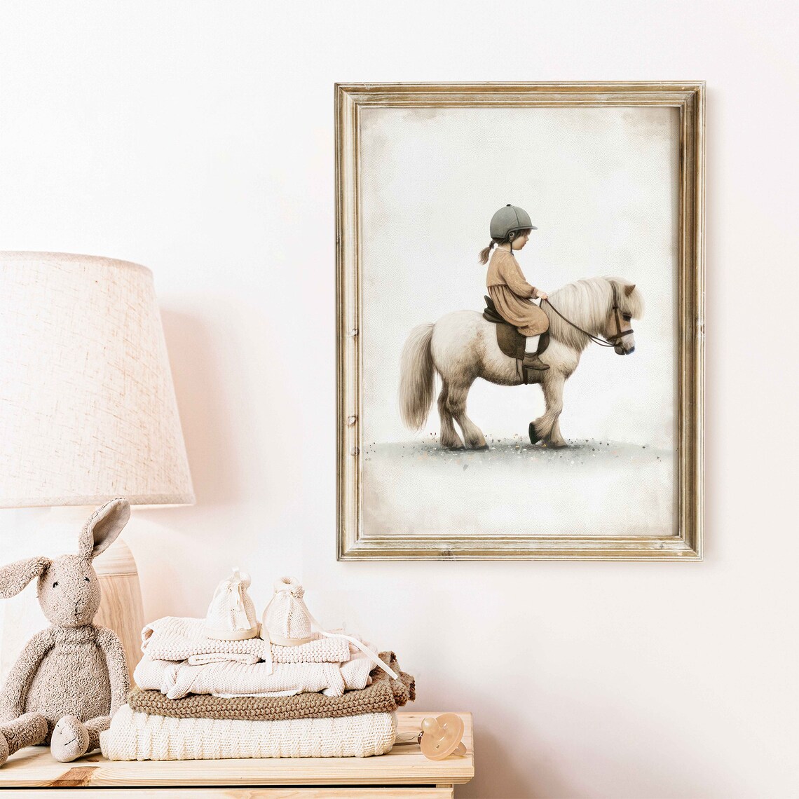 Shetland Pony Art Print, Girls Room Nursery Decor - Image 2