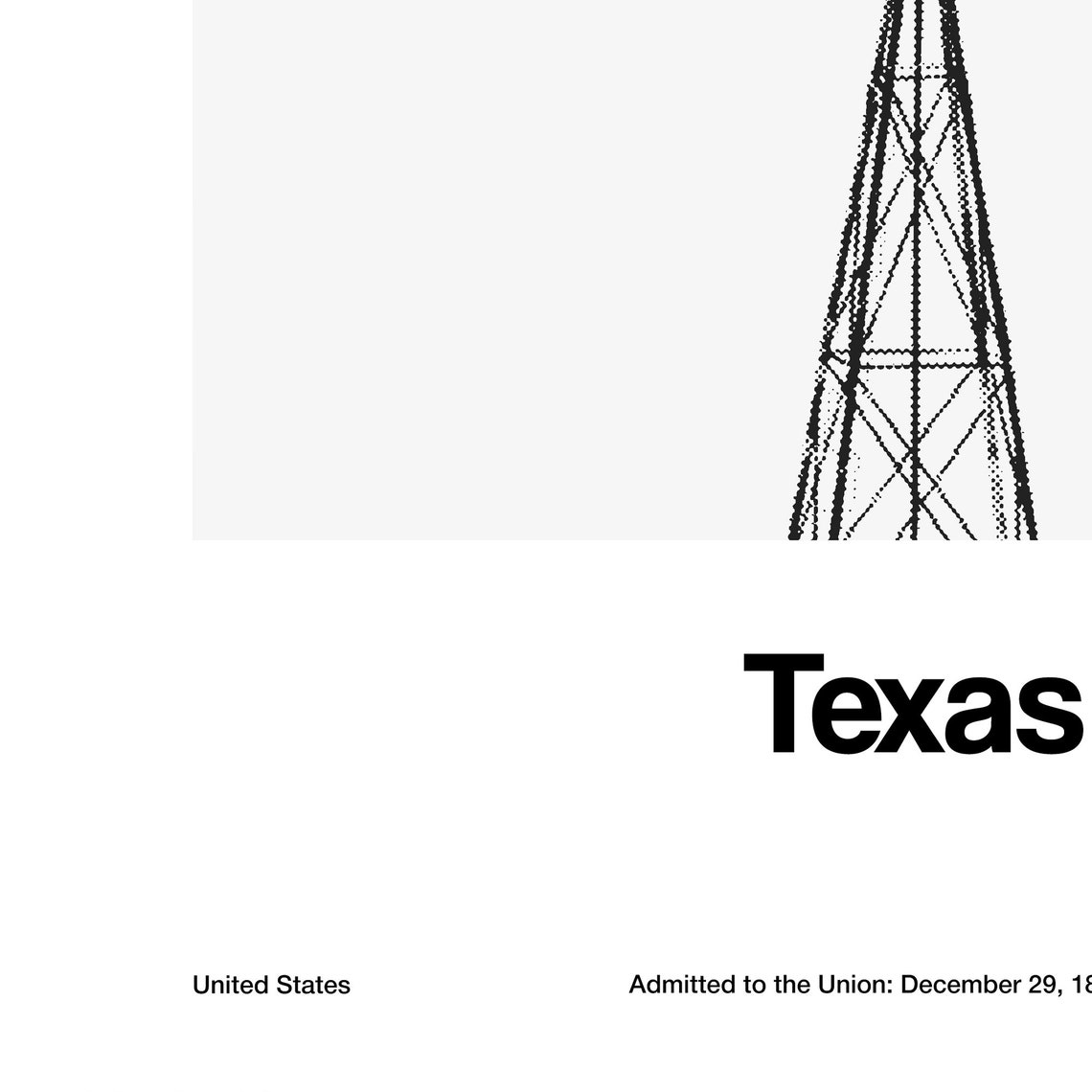 Texas Windmill Arch Poster, Minimalist Ranch Print - Image 3