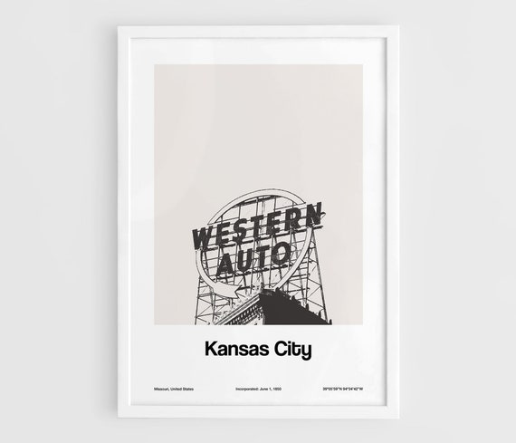 Kansas City Mo Western Auto Building Poster Print