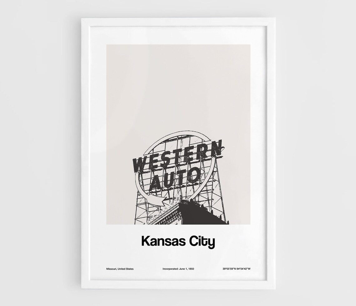 Kansas City Mo Western Auto Building Poster Print